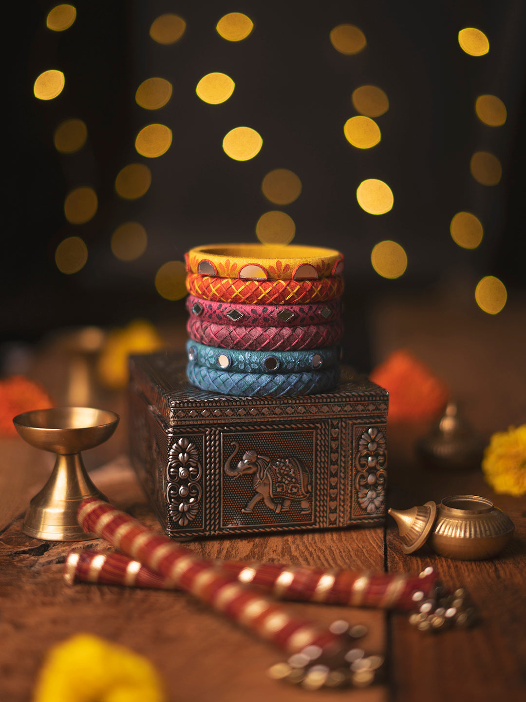 Brahmi Bangle Set