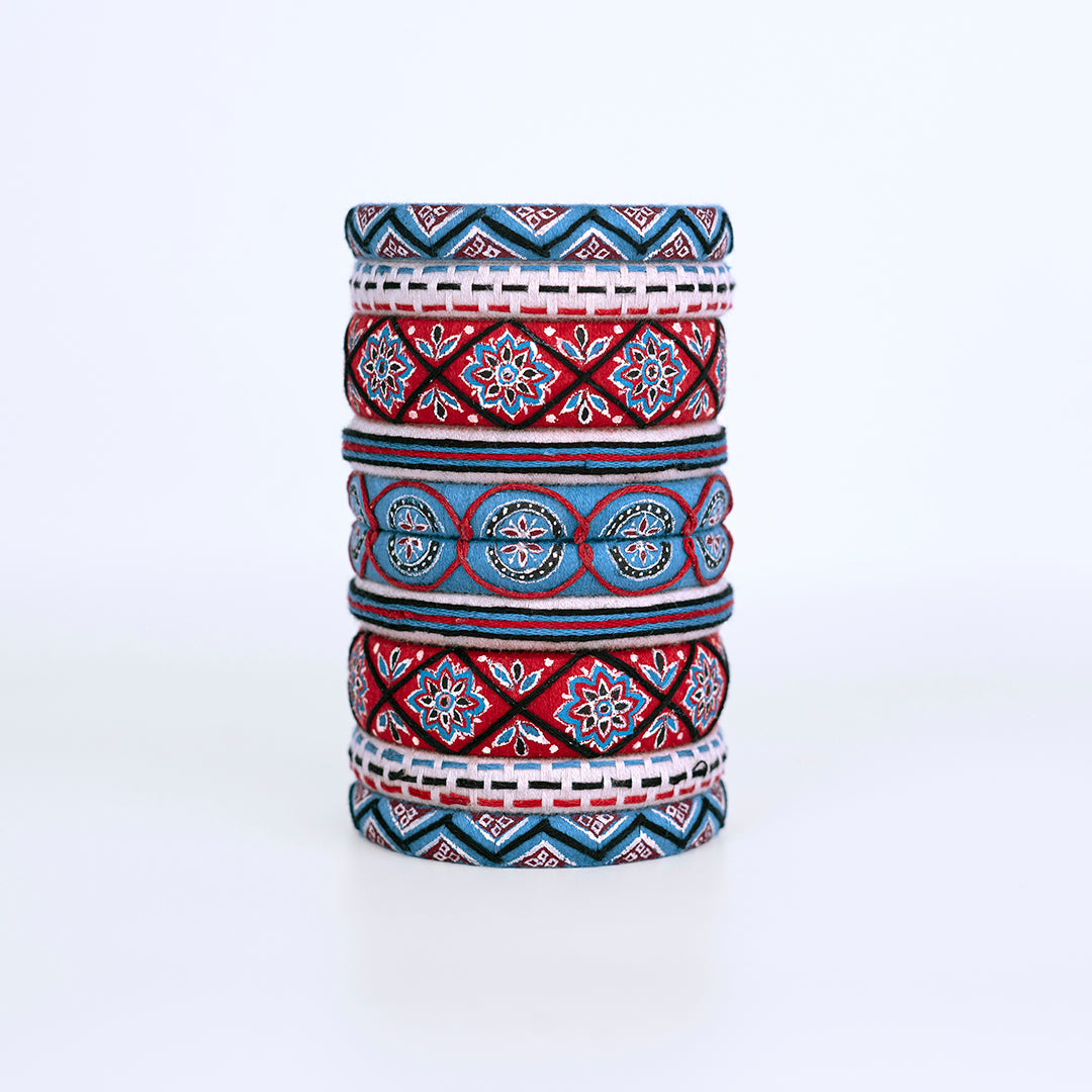 Mosaic Bangle Set